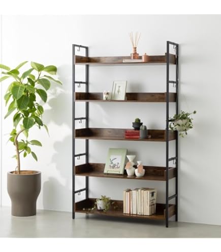 Amazon｜ラック スチール 幅43cm 5段 シェルフ オープンラック